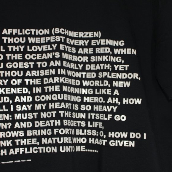 RICK OWENS DRKSHDW POEM PRINT LEVEL TEE SHIRT FW19 - Picture 6 of 6